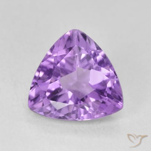 2.85ct Natural Violeta oscuro Amatista, Trillón, VVS-VS
