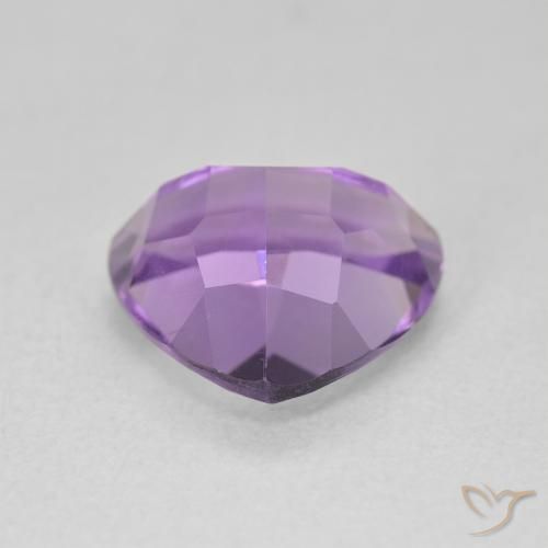 Amatista Violeta medio natural de 3.06 ct, Trillón, VVS-VS