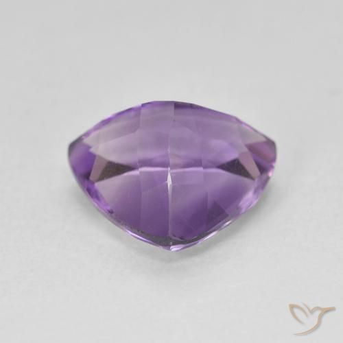 Amatista Medium Light Purplish-Violet natural de 2.72 ct, Trillón, VS