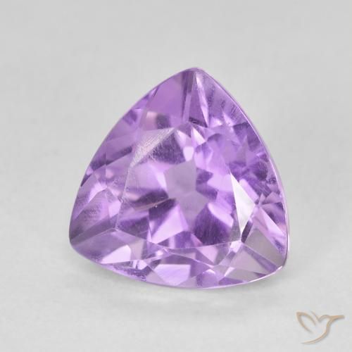 Amatista Violeta medio natural de 3.13 ct, Trillón, VS