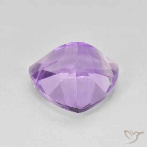 Amatista Violeta medio natural de 3.13 ct, Trillón, VS