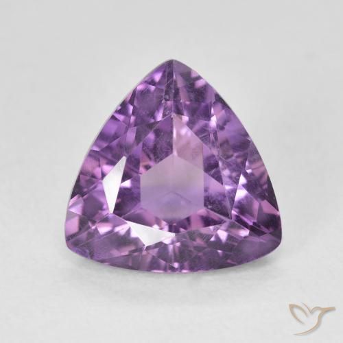 2.89ct Natural Violeta medio Amatista, Trillón, VS