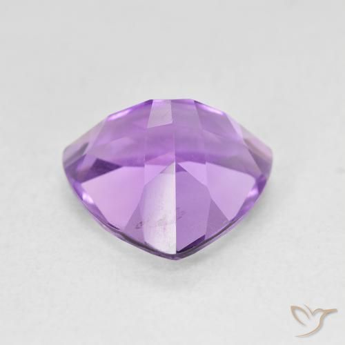 Amatista Violeta púrpura intenso natural de 2.88 ct, Trillón, VS