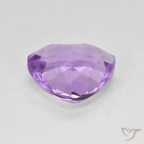 Amatista Violeta medio natural de 2.82 ct, Trillón, VS