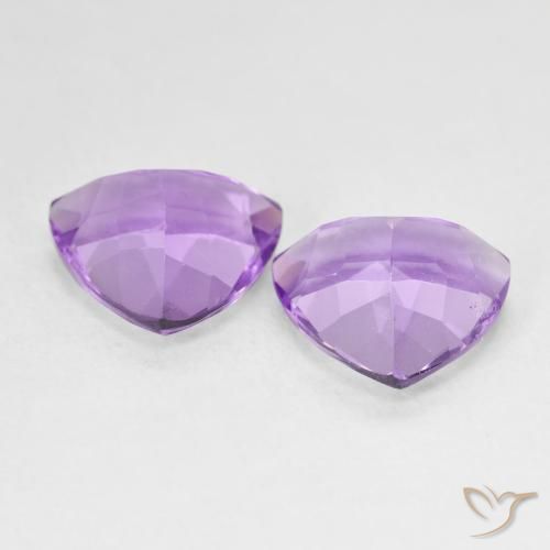 Gemas de Amatista Violeta púrpura intenso natural de 5.50 ct, Trillón, VS