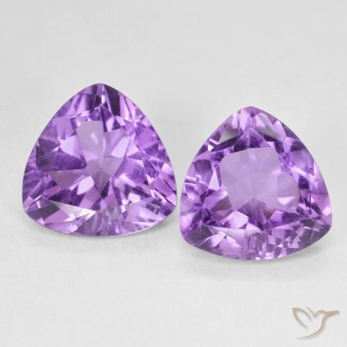5.54ctw Natural Violeta medio Amatista, Trillón, VS