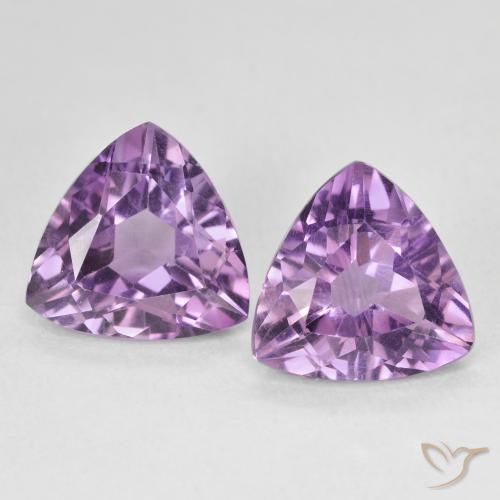 5.72ctw Natural Violeta medio claro Amatista, Trillón, VS