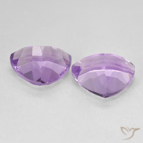 Gemas de Amatista Violeta iris intenso natural de 5.63 ct, Trillón, VS