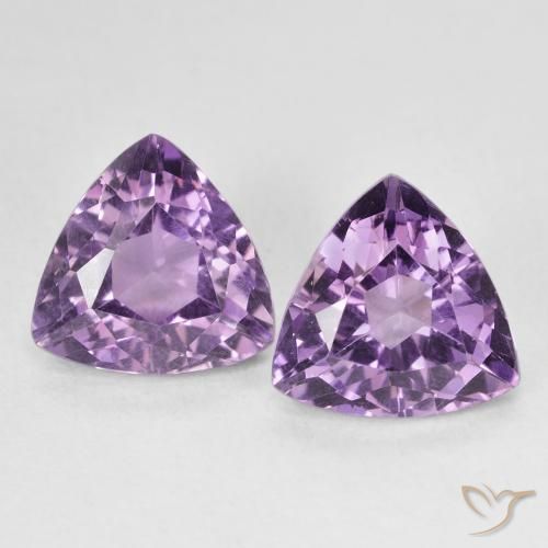 5.83ctw Natural Violeta medio Amatista, Trillón, VS