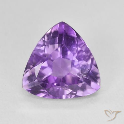 2.73ct Natural Violeta oscuro Amatista, Trillón, VVS-VS