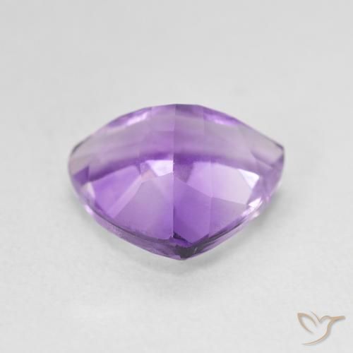 Amatista Violeta oscuro natural de 2.73 ct, Trillón, VVS-VS