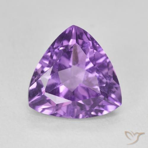 2.86ct Natural Violeta oscuro Amatista, Trillón, VVS-VS