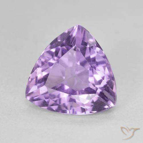 Amatista Violeta medio natural de 2.86 ct, Trillón, VVS-VS