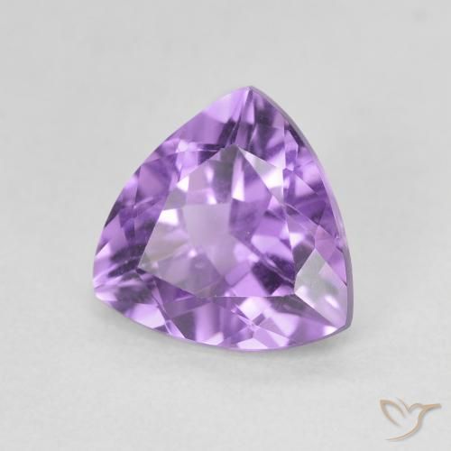 Amatista Violeta oscuro natural de 2.32 ct, Trillón, VVS-VS