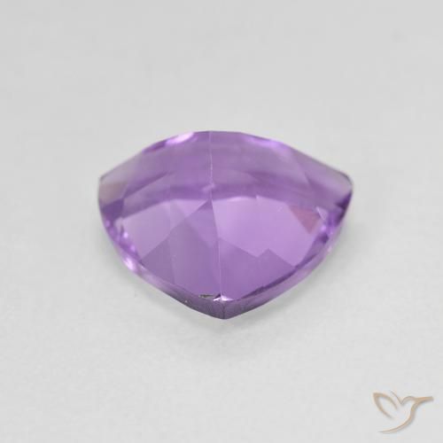 Amatista Violeta oscuro natural de 2.32 ct, Trillón, VVS-VS