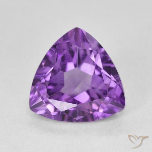 3.05ct Natural Violeta medio Amatista, Trillón, VVS-VS