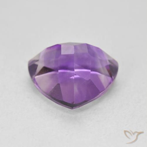 Amatista Violeta medio natural de 3.05 ct, Trillón, VVS-VS