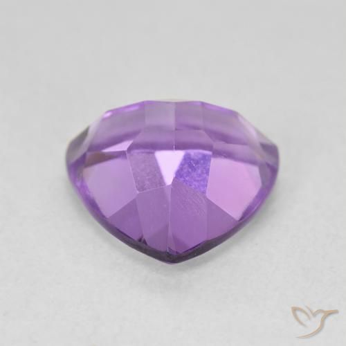 Amatista Violeta medio natural de 3.12 ct, Trillón, VVS-VS