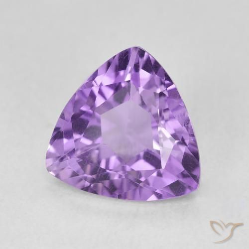 Amatista Violeta vívido natural de 2.78 ct, Trillón, VVS-VS