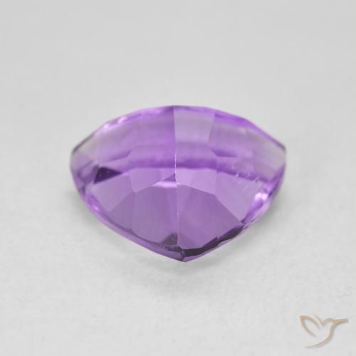 Amatista Violeta vívido natural de 2.78 ct, Trillón, VVS-VS