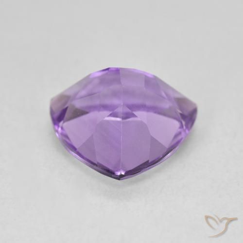 Amatista Violeta púrpura intenso natural de 2.83 ct, Trillón, VVS-VS