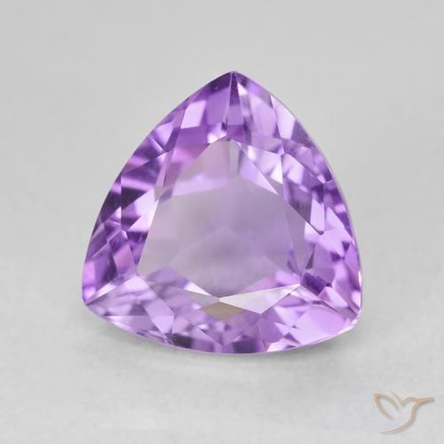 Amatista Violeta púrpura natural de 3.11 ct, Trillón, VVS-VS