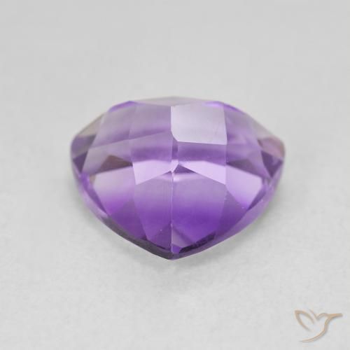 Amatista Violeta púrpura natural de 3.11 ct, Trillón, VVS-VS