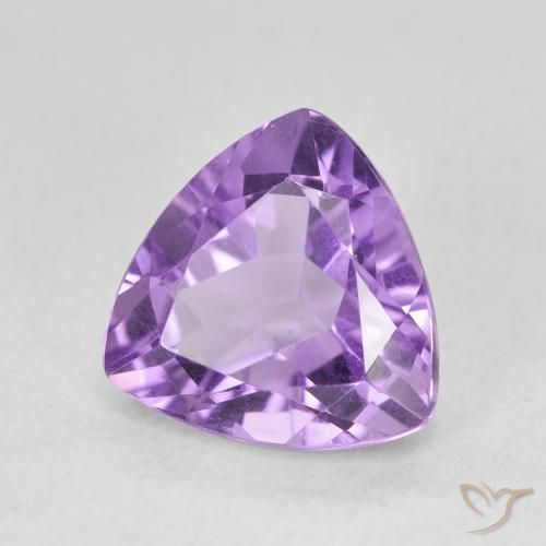 Amatista Violeta oscuro natural de 3.03 ct, Trillón, VVS