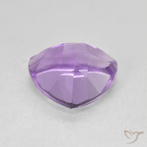 Amatista Violeta oscuro natural de 3.03 ct, Trillón, VVS