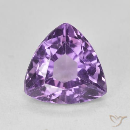 3.09ct Natural Violeta berenjena Amatista, Trillón, VVS