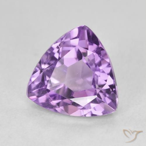 Amatista Violeta berenjena natural de 3.09 ct, Trillón, VVS
