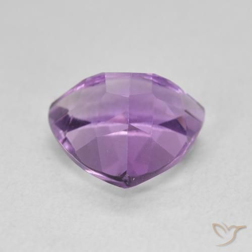 Amatista Violeta berenjena natural de 3.09 ct, Trillón, VVS