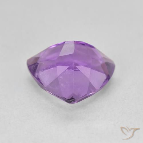 Amatista Violeta oscuro natural de 2.84 ct, Trillón, VVS
