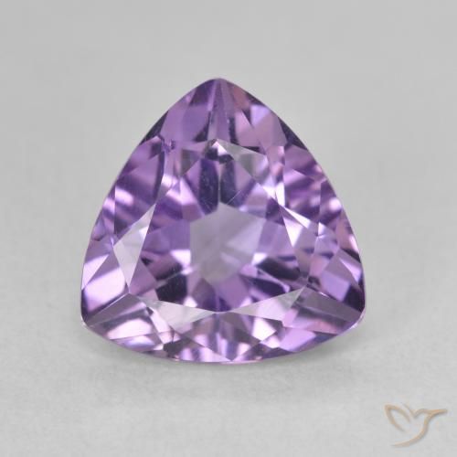 2.99ct Natural Violeta vívido Amatista, Trillón, VVS-VS
