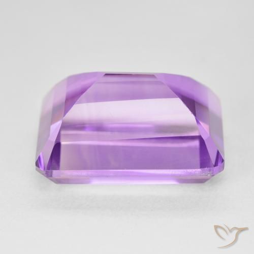 Amatista Violeta rosáceo claro natural de 20.03 ct, Corte Octágono / Esmeralda, VVS
