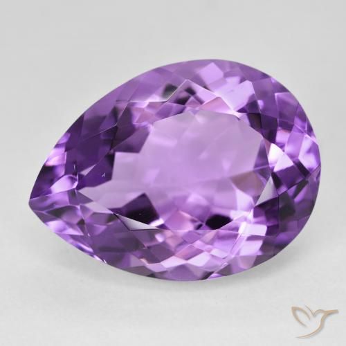 18.75ct Natural Violeta medio Amatista, En forma de pera, VVS