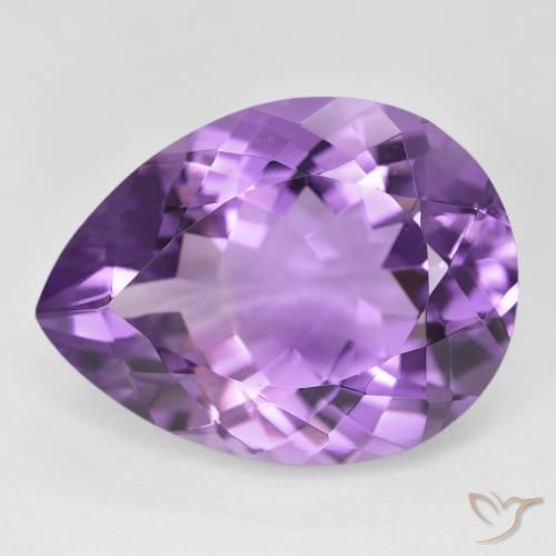 18.39ct Natural Violeta púrpura Amatista, En forma de pera, VVS