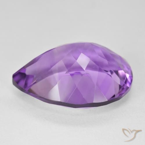 Amatista Violeta púrpura natural de 18.39 ct, En forma de pera, VVS