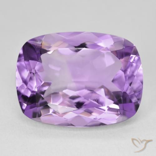 17.54ct Natural Violeta iris intenso Amatista, Forma Cojín, VVS