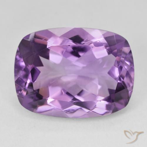 18.33ct Natural Medium Light Purplish-Violet Amatista, Forma Cojín, VVS