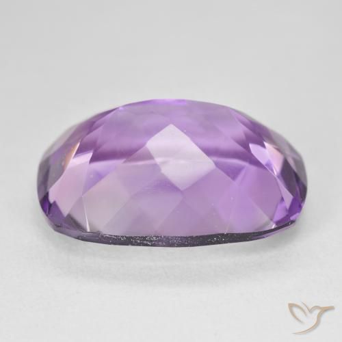 Amatista Medium Light Purplish-Violet natural de 18.33 ct, Forma Cojín, VVS