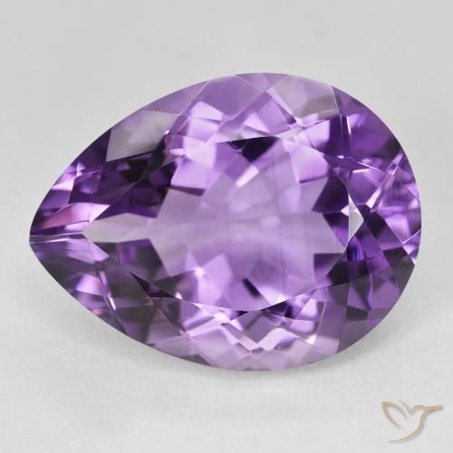 19.11ct Natural Violeta intenso Amatista, En forma de pera, VVS