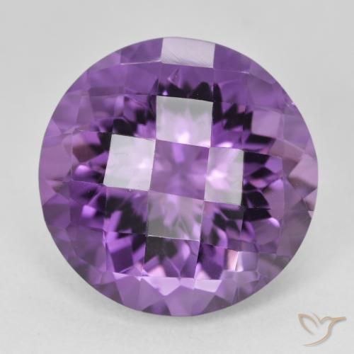 19.78ct Natural Violeta vívido Amatista, Redondo, VVS