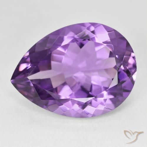 17.90ct Natural Violeta intenso Amatista, En forma de pera, VVS