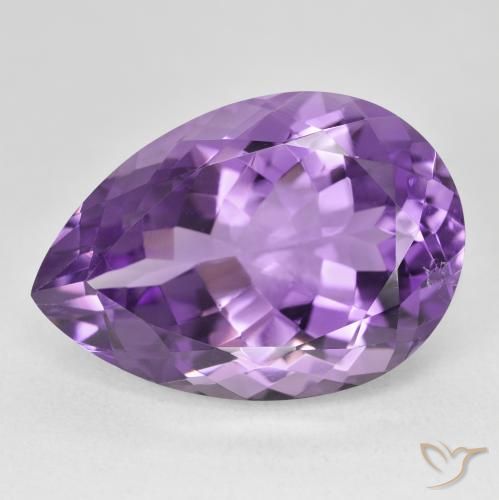 22.03ct Natural Violeta vívido Amatista, En forma de pera, VVS