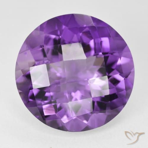 18.89ct Natural Violeta vívido Amatista, Redondo, VVS