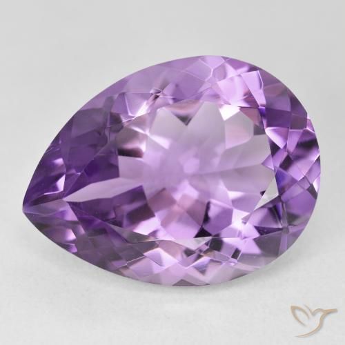 17.75ct Natural Violeta púrpura Amatista, En forma de pera, VVS