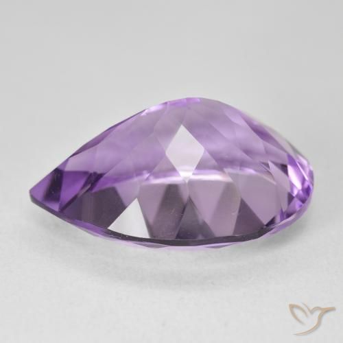 Amatista Violeta púrpura natural de 17.75 ct, En forma de pera, VVS