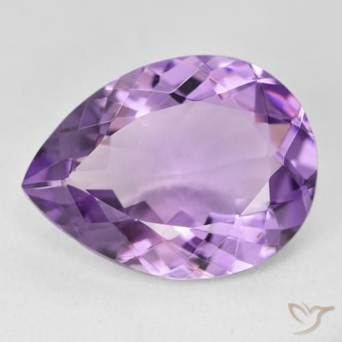 16.38ct Natural Violeta púrpura medio Amatista, En forma de pera, VVS