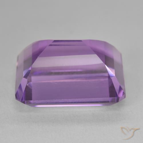 Amatista Violeta intenso natural de 20.04 ct, Corte Octágono / Esmeralda, VVS-VS